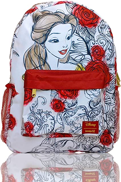 Loungefly Disney Belle Princess Red Roses Backpack