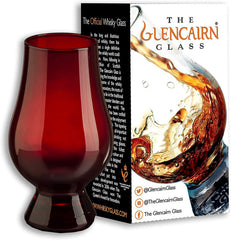 Red Glencairn Whisky Glass in Gift Carton