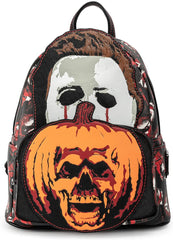 LOUNGEFLY Halloween 2 Michael Myers Pumpkin Mini Backpack