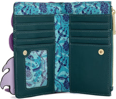 LOUNGEFLY Disney Villains Ursula Crystal Ball Flap Wallet
