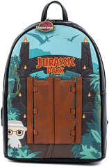LOUNGEFLY POP Jurassic Park Gates Womens Double Strap Shoulder Bag Purse