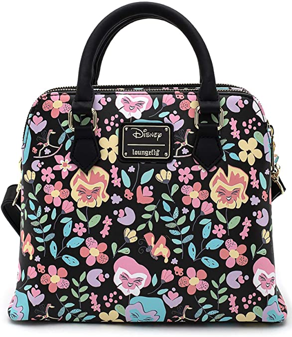 LOUNGEFLY Disney Alice in Wonderland Flowers Crossbody Purse