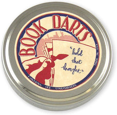 BOOK DARTS 125 Count Tin Brass Bookmarks - Line Book Markers
