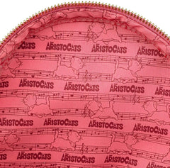 LOUNGEFLY Disney Aristocats Piano Kitties Womens Double Strap Shoulder Bag Purse
