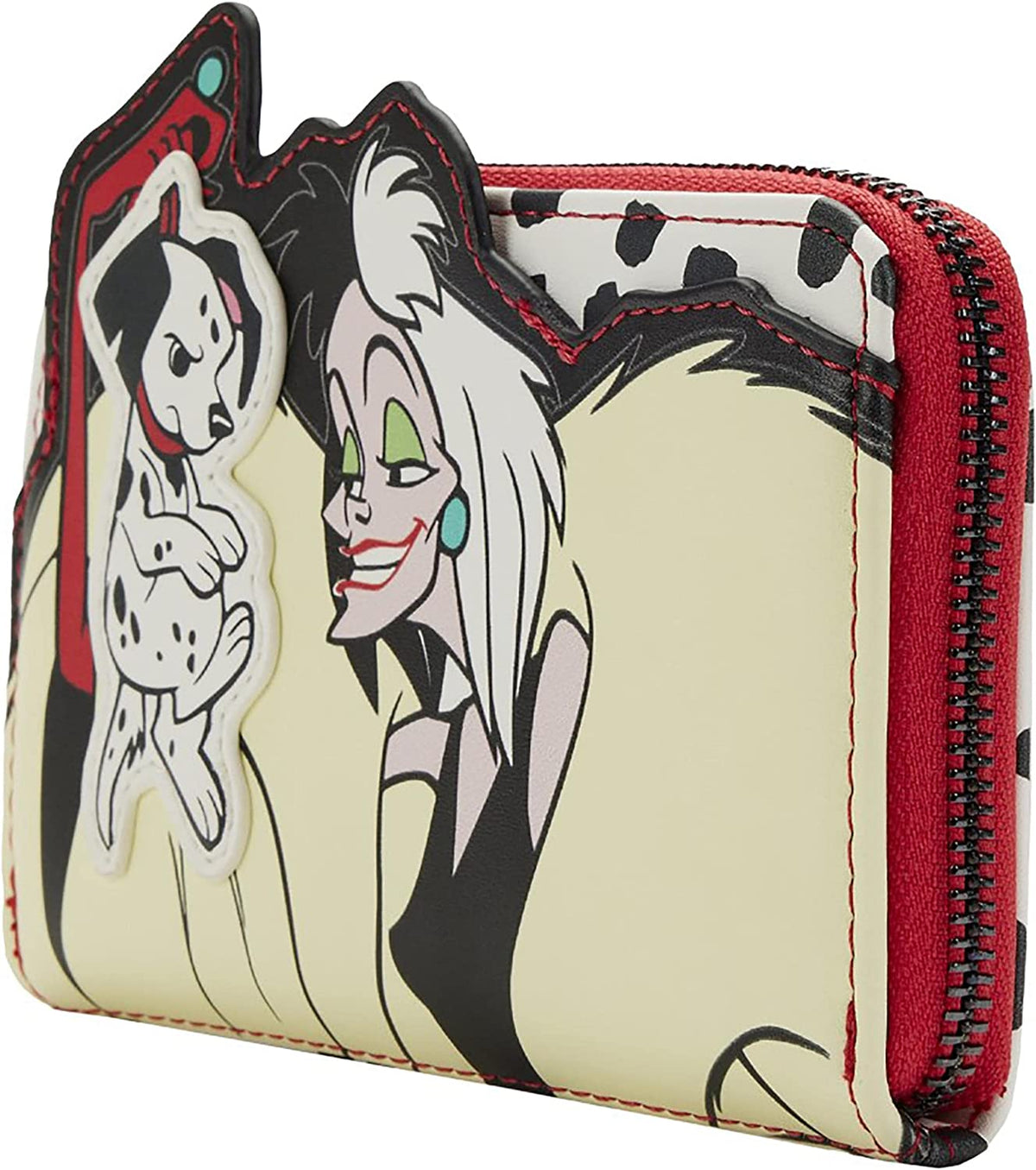 LOUNGEFLY Disney 101 Dalmatians Villains Scene Cruella Wallet 101 Dalmatians One Size