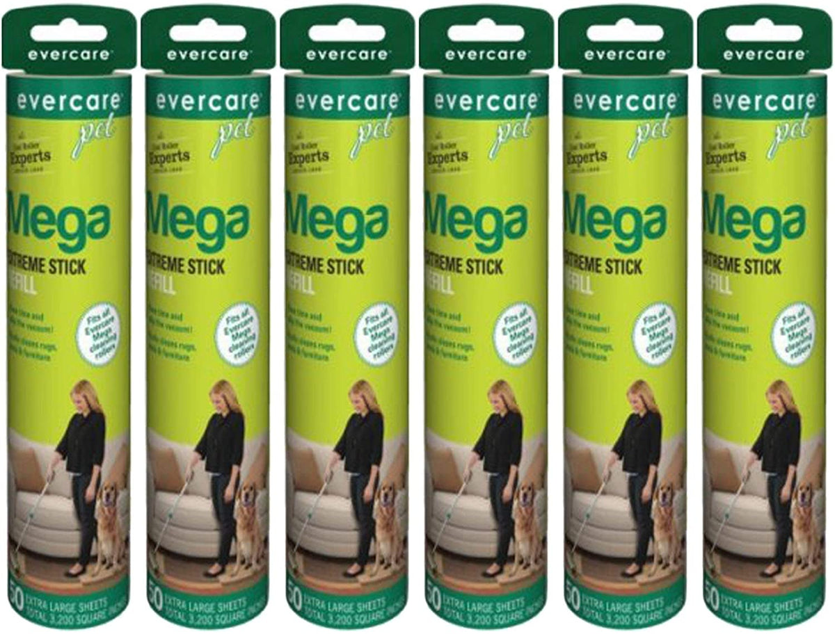 Evercare Pet Mega Roller 50-Layer Refill, 6-Pack