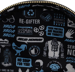 Funko LOUNGEFLY CORE Seinfeld CAST Art Mini Faux Backpack