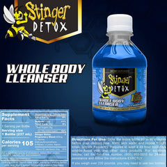 Stinger Detox Whole Body Cleanser 1 Hour Extra Strength Drink – Blue Raspberry – 8 FL OZ