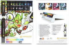 CHAMELEON  - Chameleon Art Products, Chameleon Color Tones, Deluxe Set - 22 Pens