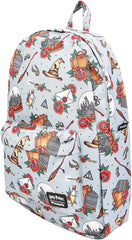 LOUNGEFLY x Harry Potter Relics Tattoo AOP Backpack