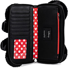 DISNEY MICKEY & MINNIE MOUSE BALLOON COSPLAY ZIP AROUND WALLET