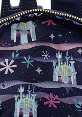 LOUNGEFLY Disney Cinderella Castle Series Womens Double Strap Shoulder Bag Purse