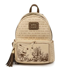 Loungefly Pokemon Sepia Pikachu Double Strap Shoulder Bag