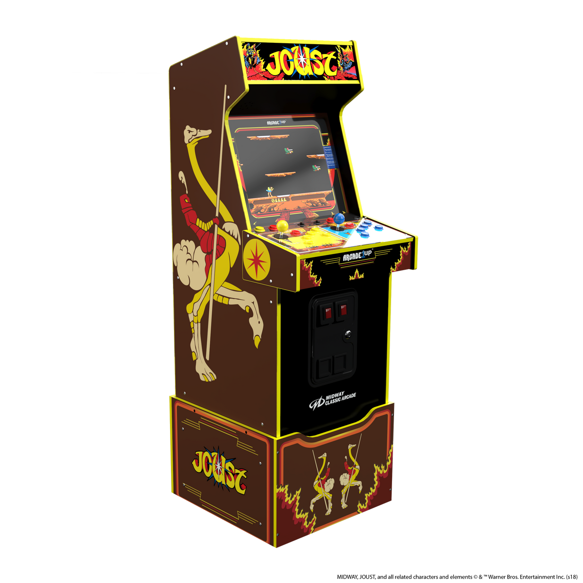 ARCADE1UP Joust Midway Legacy Arcade Game 14-N-1 Joust Edition, Arcade1Up