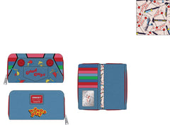 LOUNGEFLY Childs Play Chucky Cosplay Ziparound Wallet