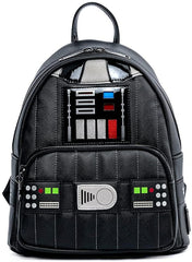 LOUNGEFLY Star Wars Darth Vader Light Up Cosplay Womens Mini Backpack Purse