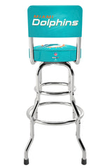Miami Dolphins NFL High Back Adjustable Swivel Stool, Arcade1Up
