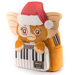 LOUNGEFLY Gremlins Gizmo Holiday Cosplay Adult Womens Double Strap Shoulder Bag Purse with Removable Hat