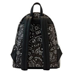 LOUNGEFLY Harry Potter Expecto Elements All Over Print Black Women's Double Strap Shoulder Bag Purse