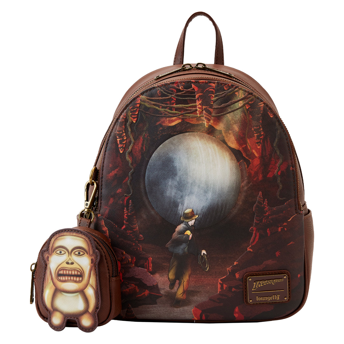 LOUNGEFLY Indiana Jones Raiders of the Lost Ark Mini Backpack with Coin Purse