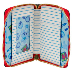 LOUNGEFLY BLUES CLUES HANDY DANDY NOTEBOOK ZIP AROUND WALLET