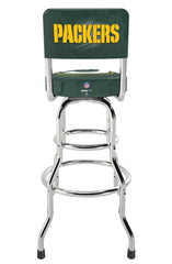Green Bay Packers NFL High Back Adjustable Swivel Bar Stool, Arcade1Up