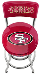 San Francisco 49ers NFL High Back Adjustable Swivel Stool, Arcade1Up