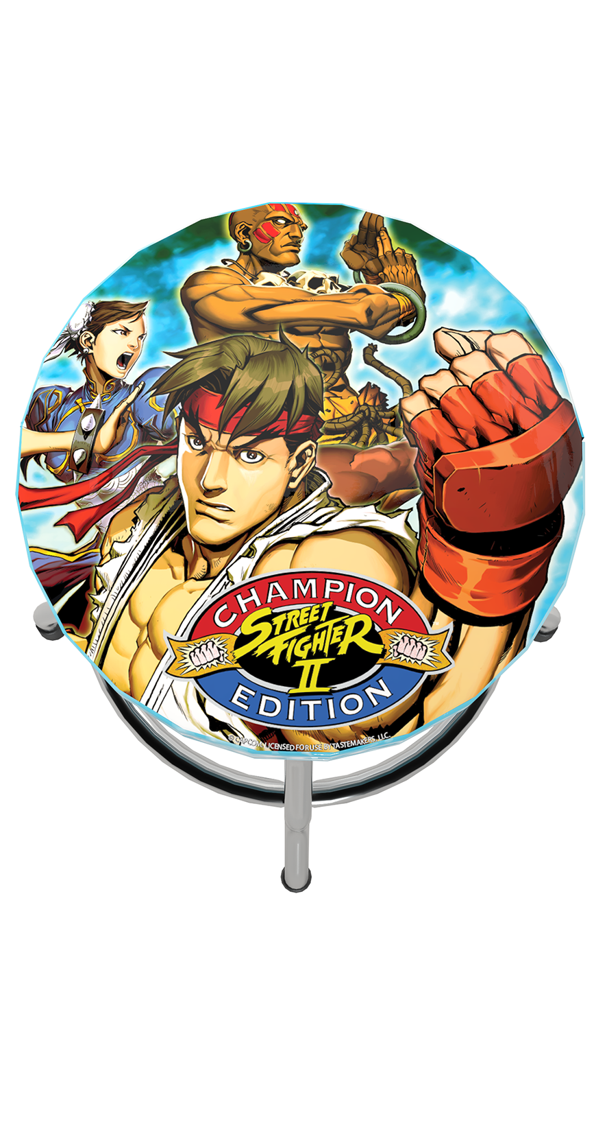 ARCADE1UP Capcom Legacy Adjustable Stool Shinku Hadoken Edition
