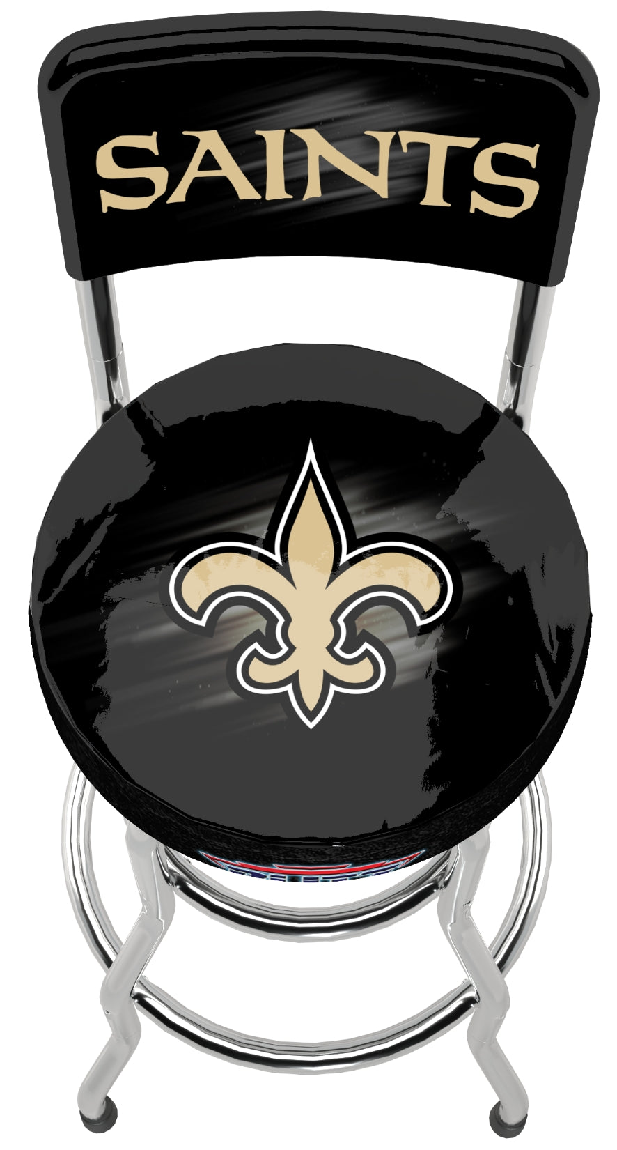 New Orleans Saints NFL High Back Adjustable Swivel Stool, Arcade1Up