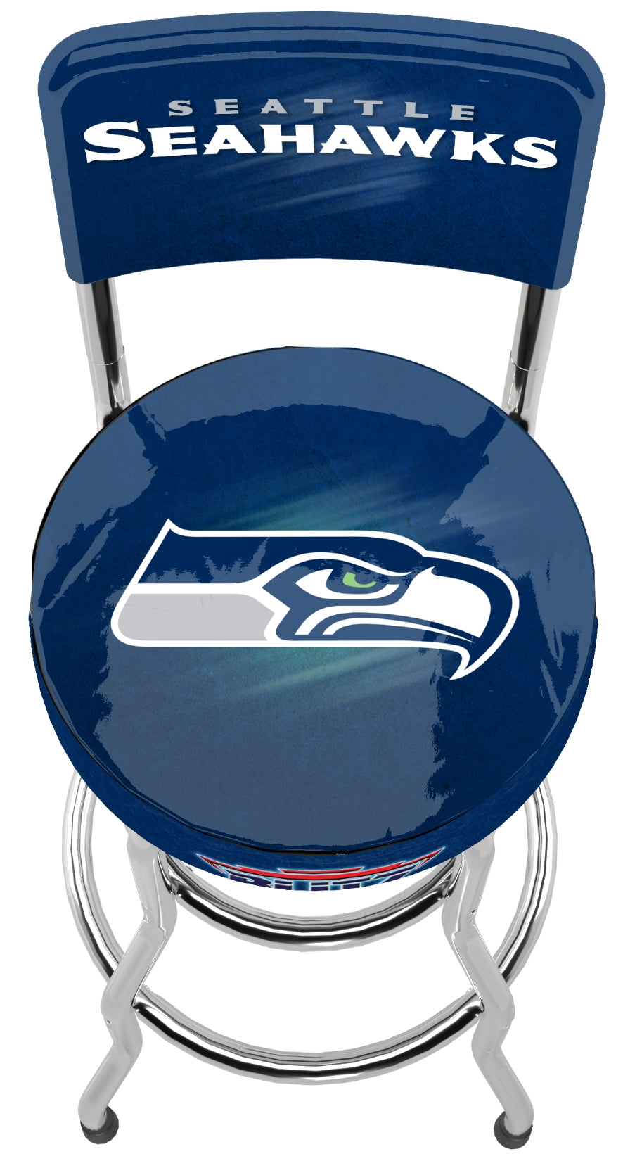 Seattle Seahawks NFL High Back Adjustable Swivel Stool, Arcade1Up