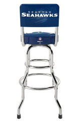 Seattle Seahawks NFL High Back Adjustable Swivel Stool, Arcade1Up
