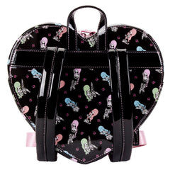LOUNGEFLY Valfre Double Heart Mini Backpack Women's Double Strap Shoulder Bag Purse