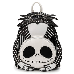 LOUNGEFLY Disney Nightmare Before Christmas Headless Jack Skellington Womens Double Strap Shoulder Bag Purse