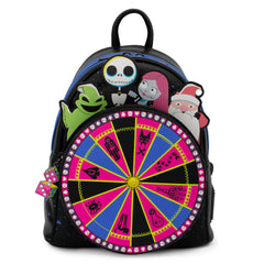 LOUNGEFLY Disney NBC Oogie Boogie Wheel Mini Backpack
