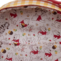 LOUNGEFLY Disney Winnie the Pooh Gingham Womens Double Strap Shoulder Bag Purse