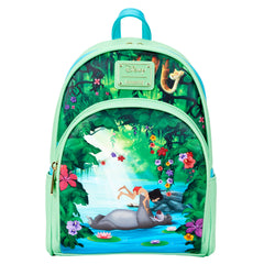 LOUNGEFLY Disney Jungle Book Bare Necessities Womens Double Strap Shoulder Bag Purse