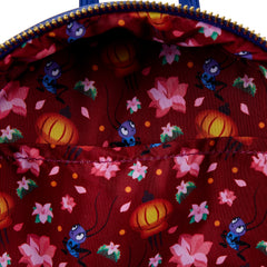LOUNGEFLY Disney Mulan Castle Light Up Mini Backpack Mulan One Size