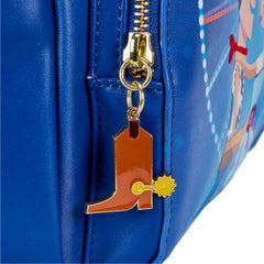 LOUNGEFLY Disney Pixar Moment Toy Story Woody Bo Peep Womens Double Strap Shoulder Bag Purse