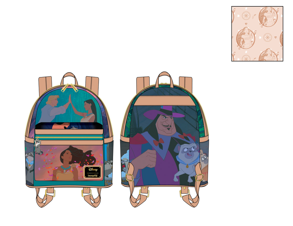 Loungefly Disney Pocahontas Princess Scene Mini Backpack