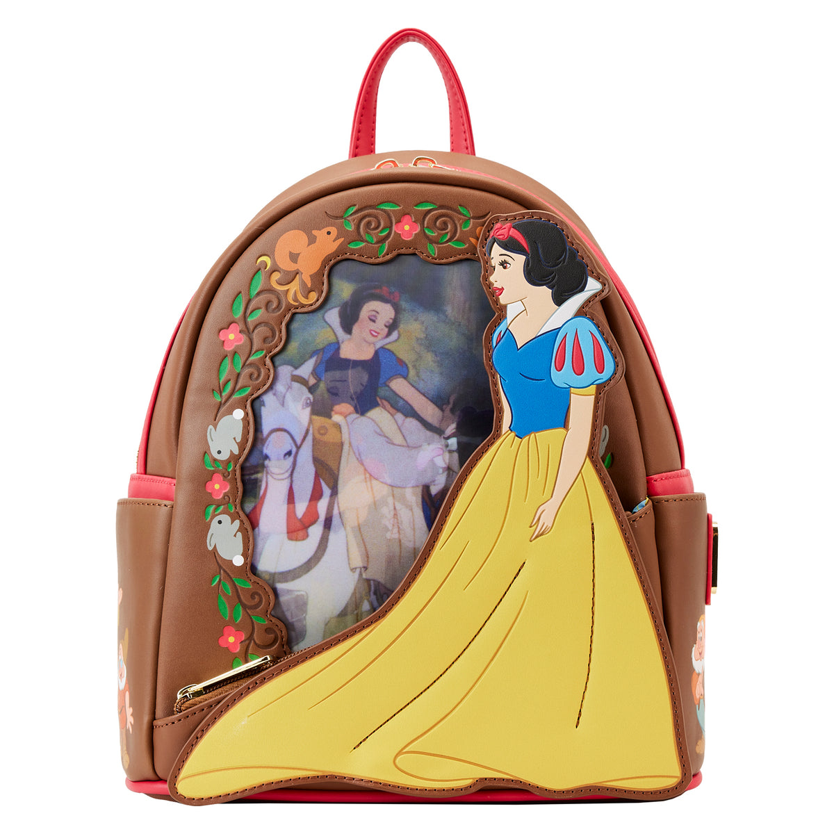 LOUNGEFLY Disney Snow White Lenticular Princess Series Mini Backpack