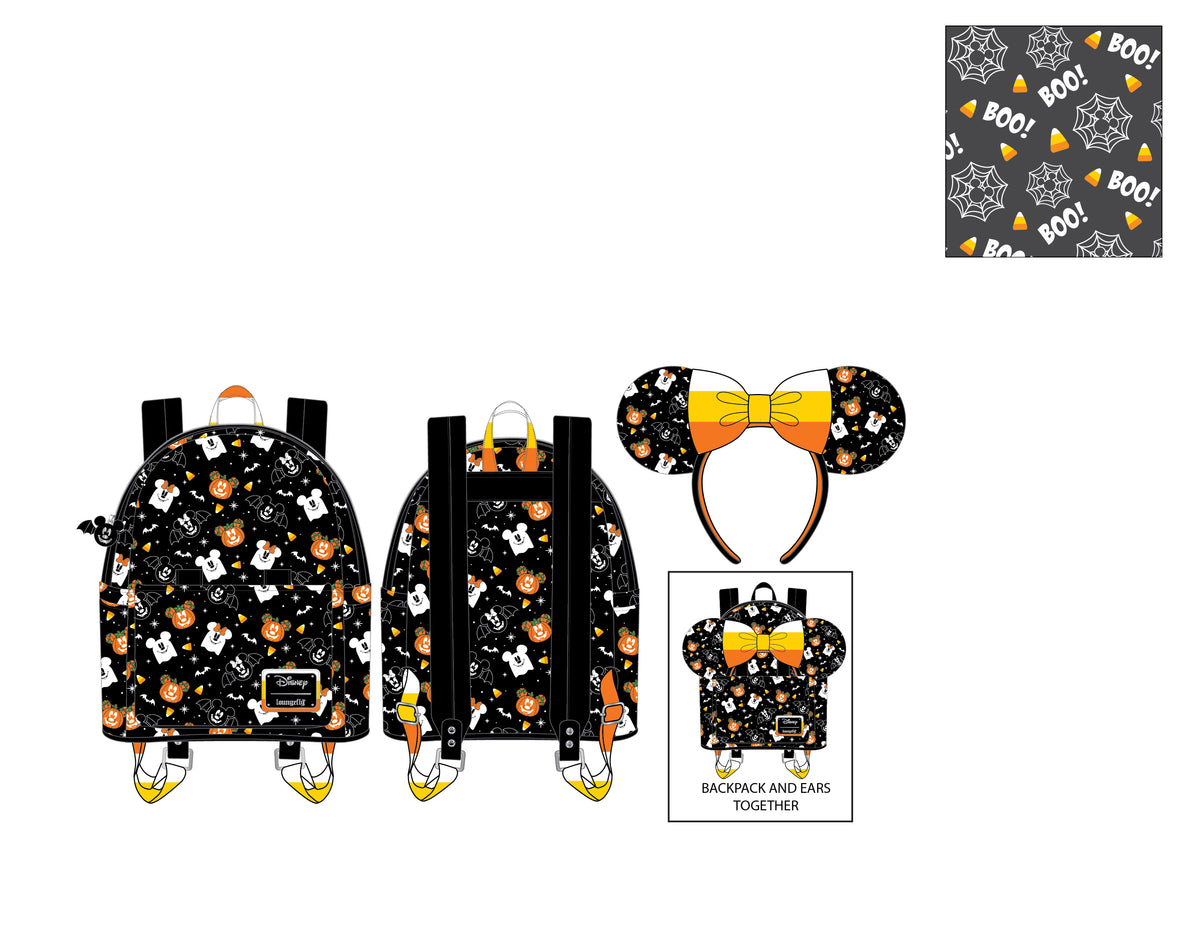 Loungefly Disney Mickey and Minnie Spooky Mice Mini Backpack
