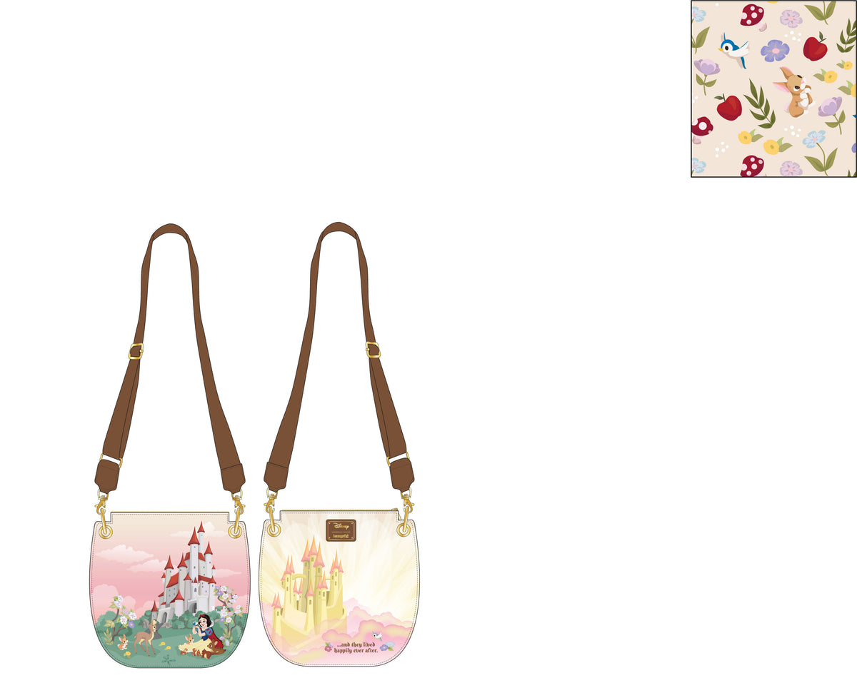 Loungefly Disney Snow White Castle Crossbody Bag