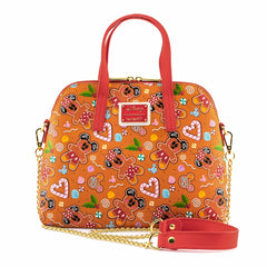 LOUNGEFLY Disney Seasonal Gingerbread AOP Crossbody