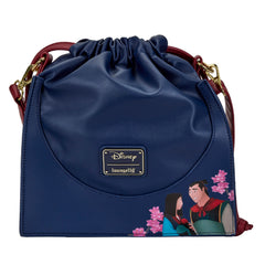 LOUNGEFLY Disney Mulan Castle Cinch Sack Crossbody Bag Mulan One Size