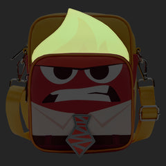 LOUNGEFLY DISNEY PIXAR INSIDE OUT ANGER COSPLAY PASSPORT BAG