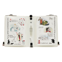 LOUNGEFLY DISNEY CLASSIC BOOKS 101 DALMATIANS CONVERTIBLE CROSSBODY BAG