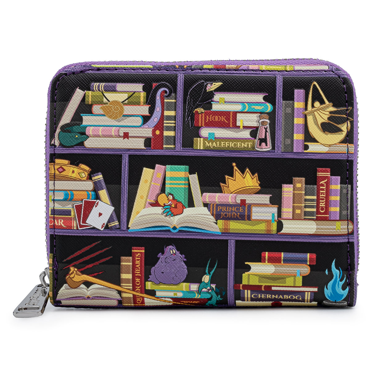 LOUNGEFLY Disney Villains Books Ziparound Wallet