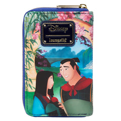 LOUNGEFLY Disney Mulan Castle Zip Around Wallet Mulan One Size