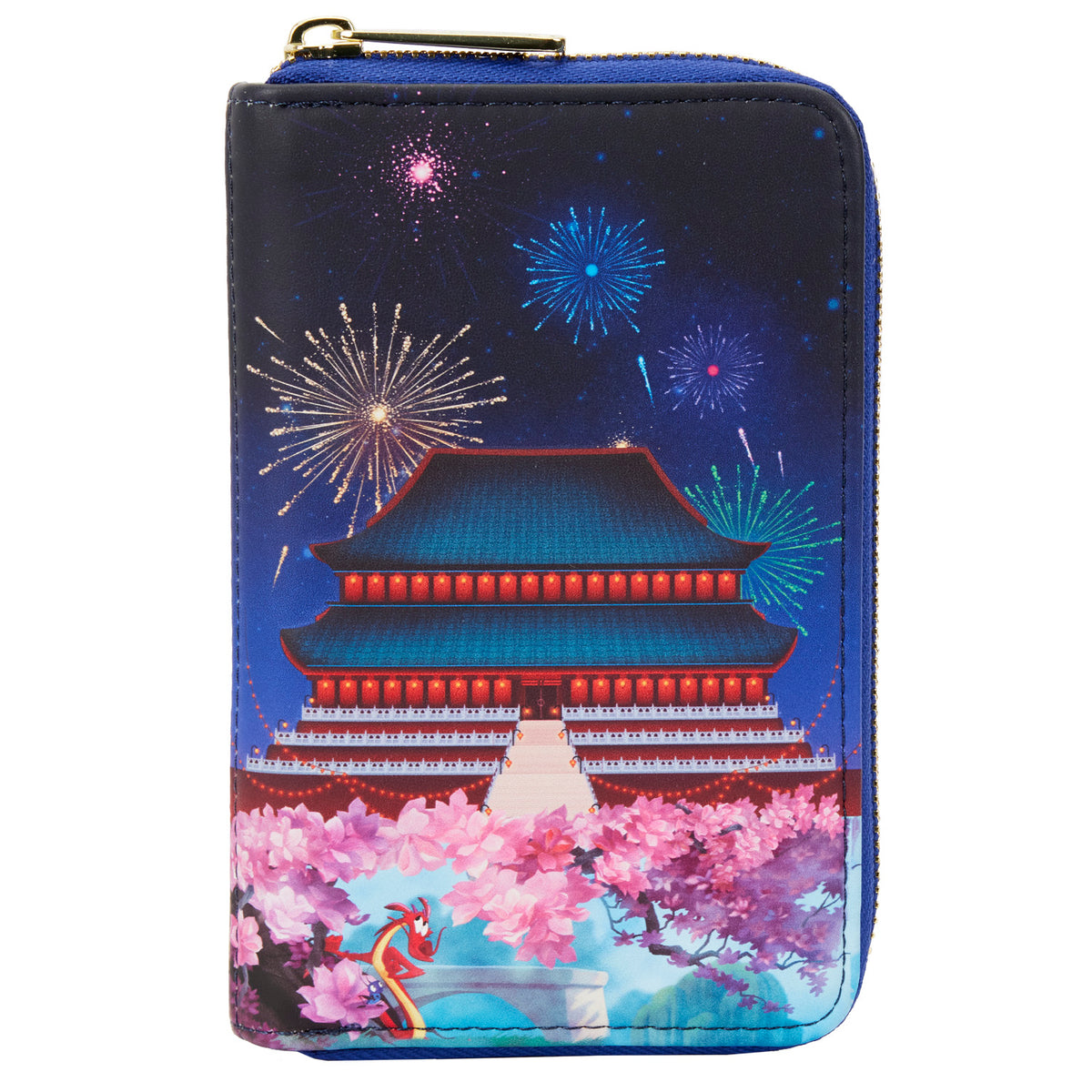 LOUNGEFLY Disney Mulan Castle Zip Around Wallet Mulan One Size