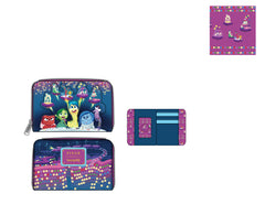 LOUNGEFLY DISNEY PIXAR INSIDE OUT CONTROL PANEL ZIP AROUND WALLET